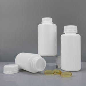 ขวดพลาสติก HDPE สีขาวเกรดอาหารสำหรับบรรจุยาเม็ด วิตามิน แคปซูล และอาหารเสริม - Product Image 2