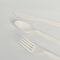 Échantillon Gratuit d'Ustensiles Jetables : Cuillère, Fourchette et Couteau Portables en Plastique pour Plats à Emporter