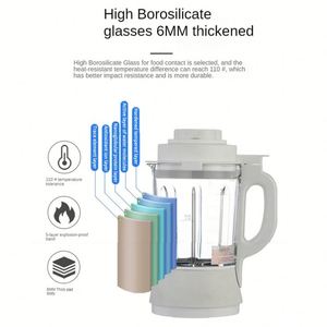 Appareil de cuisine multifonctionnel 1,75 L 1100 W pour la préparation de lait de soja, soupes et bouillies, avec fonctions chaud et froid, et mixeur chauffant - Product Image 6