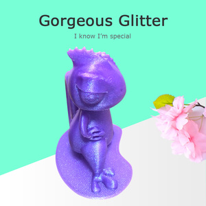 Filament Opy Filaments Color Pla Glitter 1.75 mm 1 kg pour imprimante 3D, couleur Titane Brûlé - Product Image 4