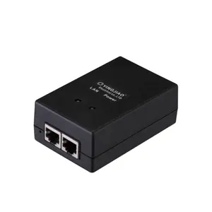 Adaptor Ethernet Rj45 Lan Poe Kustom Pabrik 12W 1A 12V DC Sakelar Catu Daya untuk Akses Pintu