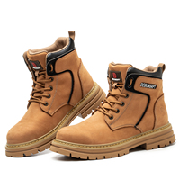 DEBONSAPT – chaussures de travail à bout en acier, bottes de sécurité antidérapantes à haute température pour hommes