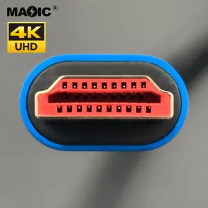 Cabo hdmi banhado a ouro, design personalizado 4k 2k 18gbps ultra alta velocidade para monitor de tv uhd laptop e xbox