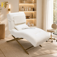 Table de massage pliable de luxe incurvée pour extensions de cils, réglable, pour salon de beauté