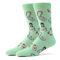 Chaussettes pour femmes, design personnalisé, drôles, dents, infirmière, soins dentaires, cadeau de Noël