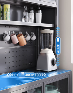 Screwless sideboard đứng nhà bếp lưu trữ tủ thép carbon công suất lớn lưu trữ tủ JN-N614040 - Product Image 6