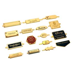 Tanai-bolsa con logotipo de <span class=keywords><strong>metal</strong></span> grabado personalizado, placa de etiqueta de marca, etiqueta adhesiva de pin de tela para bolsas y bolsos, hardware y accesorios - Product Image 1