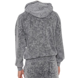 Sudadera con Capucha y Pantalones Deportivos de Algodón Orgánico 100% para Hombre, Lavado Ácido, Alta Calidad, Envío Rápido, Ordene Ahora - Product Image 2