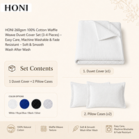 Ensemble de literie HONI avec logo personnalisé, en coton pur, lit double, style luxueux, couvre-lit moelleux pour un usage domestique