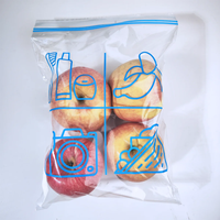 Sacs en poly à fermeture éclair en plastique transparent transparent de haute qualité de qualité alimentaire avec sacs à fermeture à glissière refermables