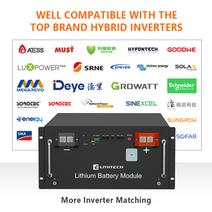 Batterie LiFePO4 intelligente LITHTECH <span class=keywords><strong>ENERGY</strong></span> 5 kWh 10 kW 48 V avec BMS, capacité 100 Ah 200 Ah 300 Ah, pour système solaire domestique, montage en rack de serveur, lithium-ion - Product Image 5