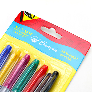 Ensemble de 6 stylos marqueurs pour tatouage à base d'huile à séchage rapide pour le maquillage permanent et le dessin sur pochoir - Product Image 5