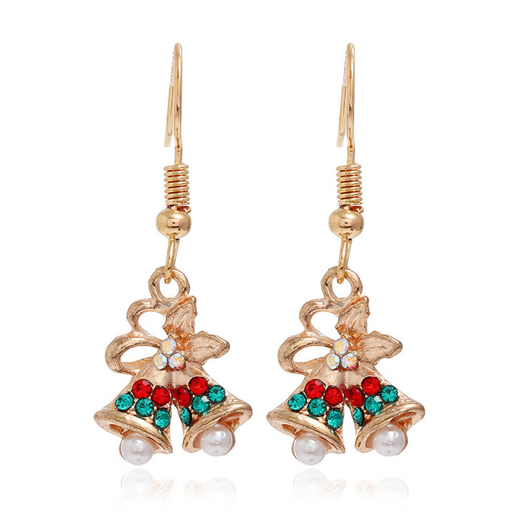 Boucles d'oreilles cloche de Noël