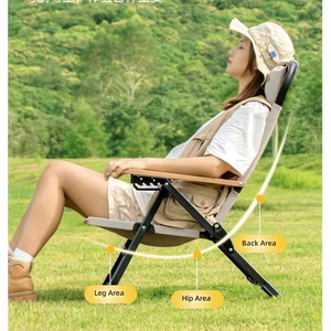 Modern Foldable Moon Chair Outdoor Furniture <b>Bench</b> Portable Beach Park Fishing Easel Artistic Sketching Stool Strong Durable <b>ABS</b> - Product Image 2