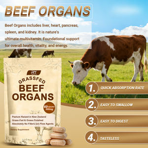 Integratore Alimentare OEM Capsule di <span class=keywords><strong>Pancreas</strong></span> Bovino Alimentato a Erba - Product Image 2