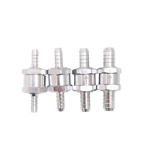 Válvula Antirretorno de Una Vía, Válvula de Retención de 6mm 8mm 10mm 12mm de Aluminio para Tuberías de Combustible, Aire y Agua - Product Image 4