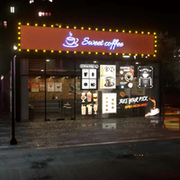 Enseignes lumineuses 3D personnalisées à lettres canal LED, logo acrylique éclairé par l'avant, panneau lumineux extérieur pour devanture de magasin
