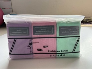Bande de résistance en tissu pour les hanches, bandes de fitness pour les fessiers, bandes d'exercice longues pour les tractions, yoga, ensemble de bandes d'entraînement, logo personnalisé, entraînement à domicile, entraînement du corps - Product Image 4
