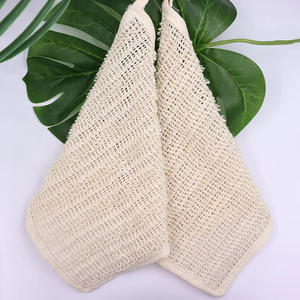 25*25cm naturale Sisal tessuto di lino <span class=keywords><strong>asciugamano</strong></span> bagno <span class=keywords><strong>doccia</strong></span> panno esfoliante per il lavaggio per il viso del corpo - Product Image 3