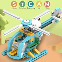 CB05 STEM 玩具 DIY 编程机器人积木套装 50 合 1 科学教育积木套装，兼容 WeDo 2.0