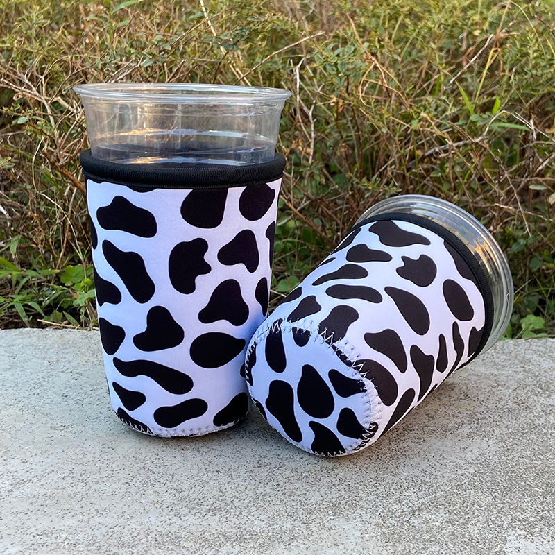 EDIOM Custom Logo Neoprene Coffee Cup Sleeve - Insulated Portable Coffee Cozy