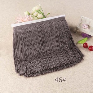 Accessoires de vêtements de bricolage 30cm ligne unique Polyester <span class=keywords><strong>dentelle</strong></span> garnitures couture tricoté danse latine Costume gland frange <span class=keywords><strong>dentelle</strong></span> tissu - Product Image 6