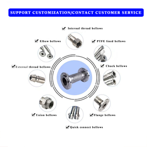 Bán Buôn Giá Gas Điều Hòa Không Khí Kết Nối Đường Ống 304/ 316 Thép Không Gỉ Mặt Bích Linh Hoạt Bện Ống Kim Loại - Product Image 4