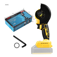 Meuleuse d'angle de polissage de coupe sans fil 20V avec moteur extérieur sans balais Mini meuleuse d'angle compacte à double usage de 3 ou 4 pouces