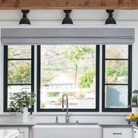 Ventanas Francesas SJUMBO Insonorizadas y de Eficiencia Energética, Ventana Abatible de Aluminio con Marco Doble Acristalamiento y Rejilla