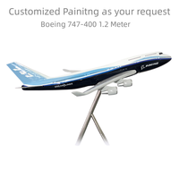 Peinture personnalisée pour cadeaux d'affaires, avion Boeing 1.2 de grande taille de B747-400 mètres