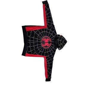 Felpa con cappuccio pullover in pile anti-pilling, non foderata, con stampa <span class=keywords><strong>ragno</strong></span> gotico europeo-americano, con catena integrale, alla moda, ampia, autunnale - Product Image 3