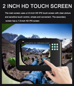 กล้องแอคชั่นกันน้ำคุณภาพสูง 5K 30FPS ป้องกันการสั่นไหว กันน้ำ หน้าจอ HD 2.0 นิ้ว แบตเตอรี่ 1300mAh สำหรับกีฬากลางแจ้งและวีล็อก - Product Image 6
