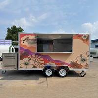 Remorque alimentaire certifiée DOT CE, chariot mobile pour glaces et hot-dogs, remorque alimentaire commerciale, camion de restauration avec enveloppement extérieur