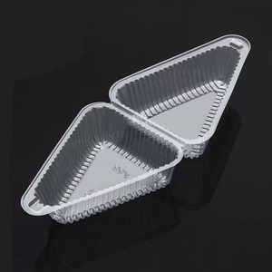 Quantité minimale de commande 1000 pièces Triangle clair en plastique PET matériel boîte à clapet à emporter cuisson emballage Sandwich boîte Salades Hamburger conteneurs - Product Image 3