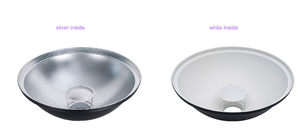 Plato de belleza interior plateado de 55cm de aleación de aluminio Bowens con accesorio de rejilla de panal blanco para estudio fotográfico - Product Image 6