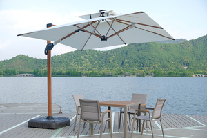 Parasols personnalisés surdimensionnés de luxe 3M * 3M Parasols d'extérieur pour jardin <span class=keywords><strong>3x4</strong></span> Parasol de terrasse avec porte-à-faux carré pour <span class=keywords><strong>piscine</strong></span> - Product Image 5
