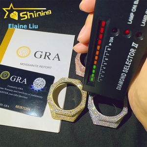 Boîtier de <span class=keywords><strong>montre</strong></span> en laiton GA2100 Hip Hop Fashion avec diamants VVS Moissanite certifiés GRA, lunette de <span class=keywords><strong>montre</strong></span> fine pour bijoux Hip Hop - Product Image 2