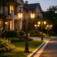 Lámpara de Jardín Personalizada con Sensor de Luz y Movimiento, Luz LED Eléctrica para Exteriores, Iluminación para el Hogar, Apartamento, Pasillo