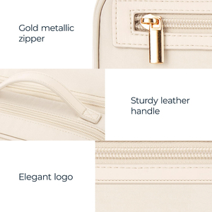 Borse per il trucco da viaggio personalizzate per borse professionali per cosmetici di grande capacità per Organizer portatile spalancato - Product Image 5