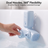 Machine à jets d'eau électriques sans fil pour bain à bulles, avec ventouses, spa à domicile, étanche IPX7, chargeur magnétique, moteur BLDC