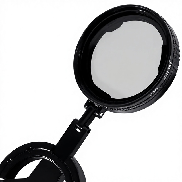 Magnetic 52mm CPL Phone Camera Lens Filter Kit with Optical Coating HD Polarizing Filter for Smart Phone Photography
