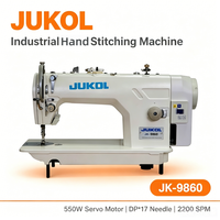 Machine à coudre haute performance JK-9860 à double aiguille avec moteur 550W pour la production de manteaux, de blazers et de vêtements