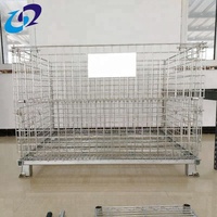 Caisses de stockage en fil métallique durables, empilables et pliables, cages de stockage pour fruits, légumes, récoltes agricoles, bacs de stockage en vrac