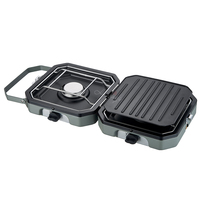 Nouvelle haute qualité Mini 2 brûleurs Portable cuisinière à gaz Camping BBQ Grill cuisine extérieure facilement assemblé coût Performance Grassplot