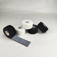 Bande de sport en coton de 3,8 cm avec crochet de maintien, protège-doigts et pouce, bandage adhésif élastique léger EAB pour haltérophilie, fitness, enveloppements de poignet et de main
