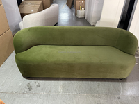 Canapé d'angle incurvé de luxe de style européen italien pour salon moderne, mobilier minimaliste de luxe pour la maison, vente en gros