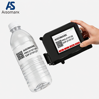 Imprimante portable Aisomark Mini CIJ, machine de codage manuelle, impression de date, numéro de lot, code QR, logo, encre à séchage rapide, USB