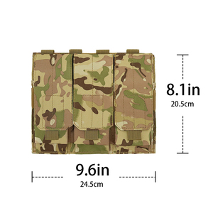 Molle Ba Tạp Chí Pouch mở-top 5.56 mét chủ cho chiến thuật đào tạo nhanh chóng phát hành đàn hồi chèn & M4 <span class=keywords><strong>M16</strong></span> tương thích - Product Image 3