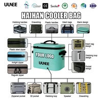 Sac isotherme souple et portable en TPU, soudé haute fréquence, étanche, avec fermeture éclair personnalisée, pour supporters de football, capacité 24 canettes