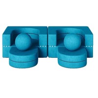 Maßgefertigtes Modulares Schaumstoff-Kindersofa, Wandelbares Wohnzimmer-Sofa, Rahmenlos, 8-teilig, Modern, Verstellbar, Rückenlehnenlos, ab 2 Jahren